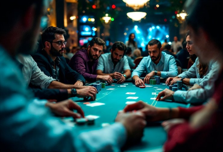 Multi-camera live stream view of Ceme Online dealer and table